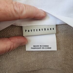 Pottery Barn Linen And Cotton Blend Curtain Panel (1) 50x84 With Clips